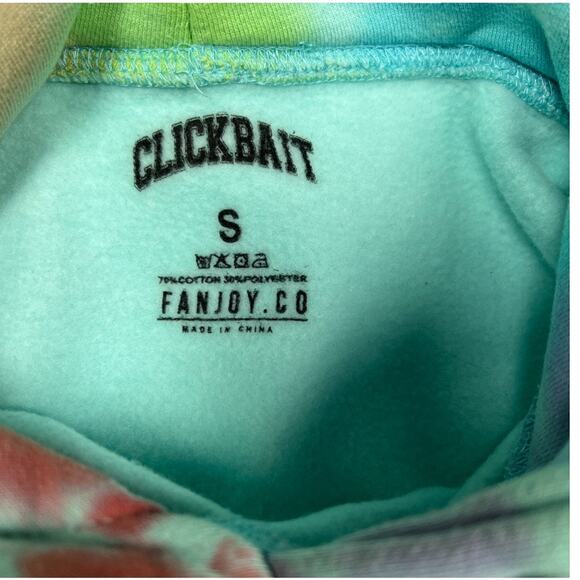 Clickbait David Dobrik Fanjoy Sweatshirt Mint Green Tie Dye Pullover Unisex S - Picture 4 of 11